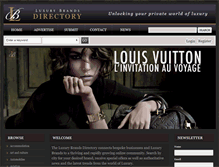 Tablet Screenshot of luxurybrandsdirectory.com